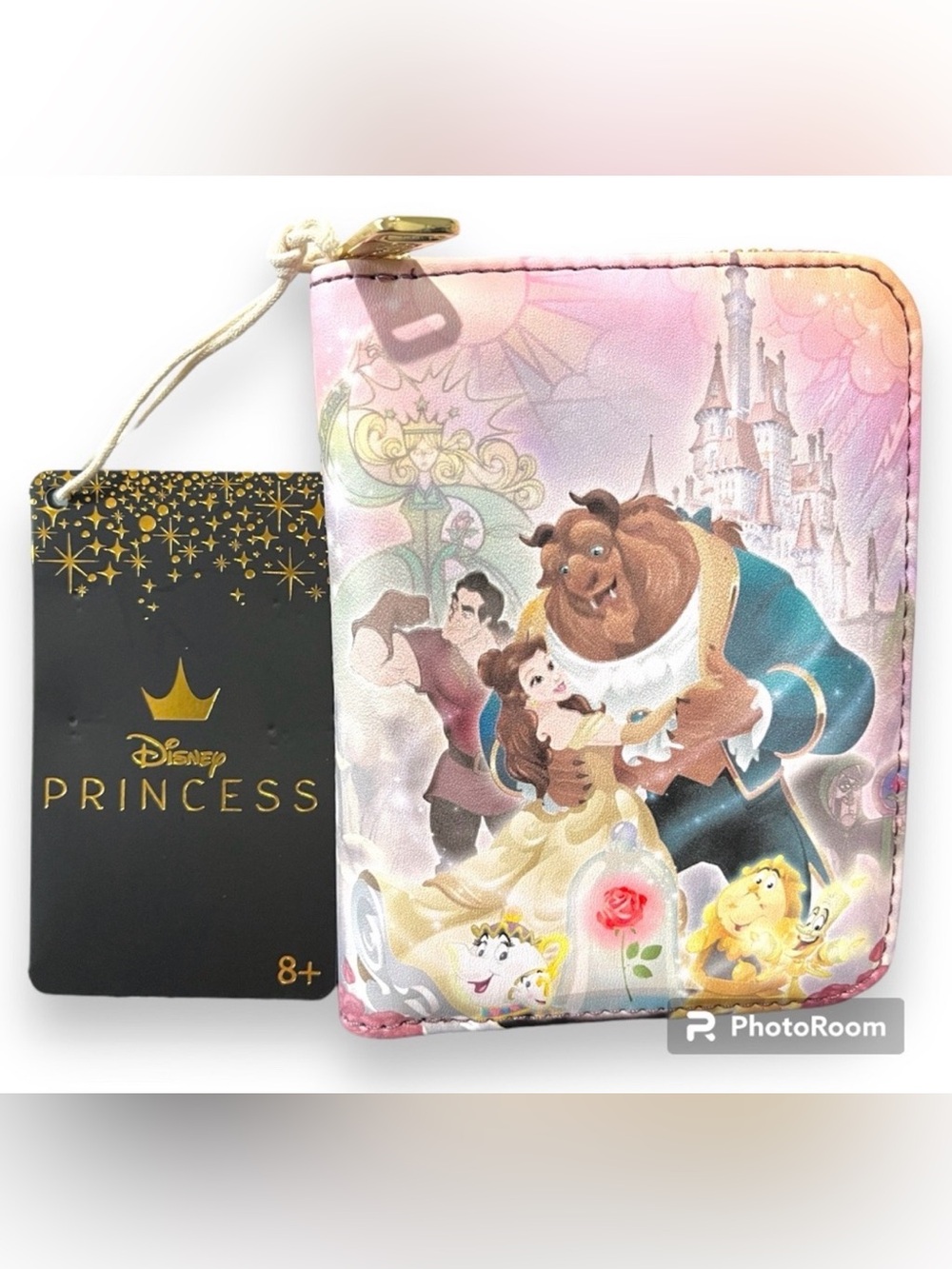 Loungefly Disney Beauty and the Beast Portrait Small Zip Wallet